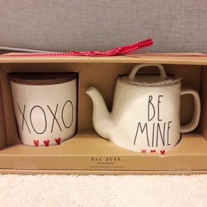 Rae Dunn Other - Rae Dunn XOXO cellar hearts & BE MINE tea pot Rae Dunn Other - Rae Dunn XOXO cellar hearts & BE MINE tea pot